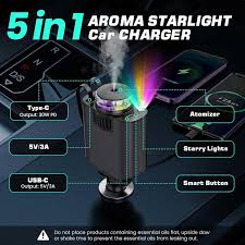 5-in-1 Starlight Car Charger
